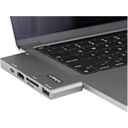 StarTech.com USB C Multiport Adapter For MacBook Pro/Air, USB Type C To 4K HDMI, Power Delivery, SD/MicroSD, USB 3.0 Hub, USB C Mini Dock Alternate-Image5/500