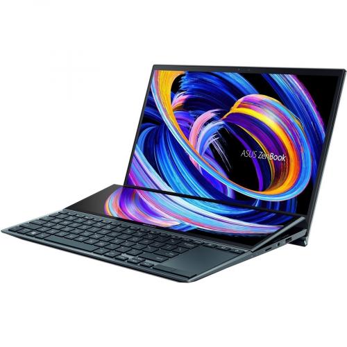 Asus ZenBook Duo 14 14" Notebook 1920 X 1080 FHD Intel Core I7 1195G7 16GB RAM 1TB SSD Celestial Blue   Intel Core I7 1195G7 Quad Core   1920 X 1080 FHD Display   NVIDIA GeForce MX450   In Plane Switching (IPS) Technology   Windows 11 Pro Alternate-Image5/500