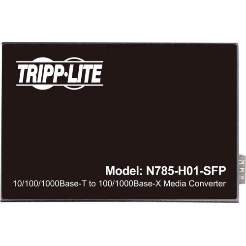 Tripp Lite By Eaton Hardened Gigabit Fiber To Ethernet Media Converter 10/100/1000 Mbps RJ45/SFP  10?&deg; To 60?&deg;C Alternate-Image5/500