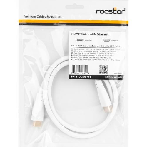 Rocstor Premium HDMI Cable With Ethernet   4K/60Hz Alternate-Image5/500
