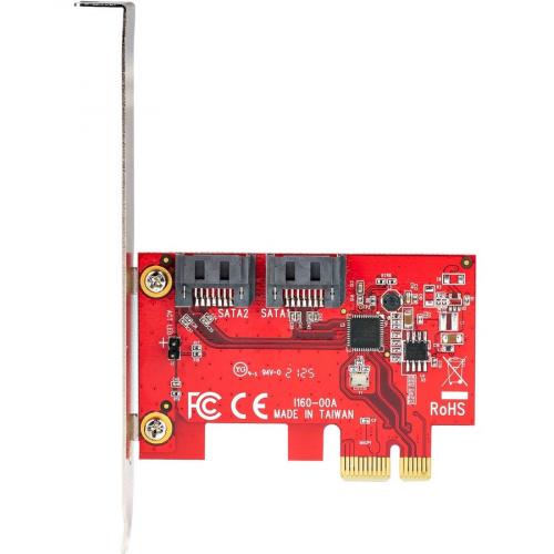 StarTech.com SATA PCIe Card, 2 Port PCIe SATA Expansion Card, 6Gbps SATA, PCI Express To SATA Adapter, Non RAID, PCIe To SATA Converter Alternate-Image5/500