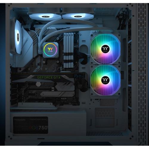 Thermaltake TH240 ARGB Sync Snow Edition AIO Liquid Cooler (US Only) Alternate-Image5/500