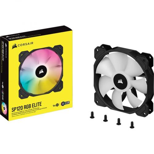 CORSAIR ICUE SP120 RGB Elite Performance 120mm PWM Single Fan Alternate-Image5/500