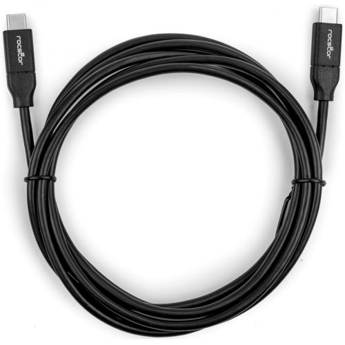 Rocstor Premium USB C Charging Cable 2m 6ft   Up To 100W PD M/M  Black Alternate-Image5/500