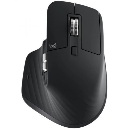 Logitech MX Master 3S   Wireless Performance Mouse With Ultra Fast Scrolling, Ergo, 8K DPI, Track On Glass, Quiet Clicks, USB C, Bluetooth, Windows, Linux, Chrome (Black) Alternate-Image5/500