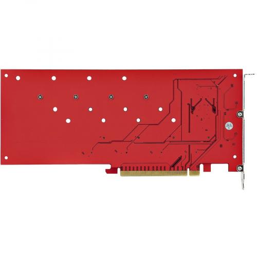 StarTech.com Quad M.2 PCIe Adapter Card, X16 Quad NVMe Or AHCI M.2 SSD To PCI Express 4.0, Up To 7.8GBps/Drive, For 2242/2260/2280/22110mm PCIe M Key M2 SSDs, Bifurcation Required   PC/Linux Compatible Alternate-Image5/500