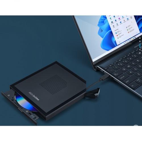 ASUS ZenDrive V1M External DVD Drive And Writer With Built In Cable Storage Design, USB C Interface, Compatible With Win 11 And MacOS, M DISC Support (SDRW 08V1M U) Alternate-Image5/500