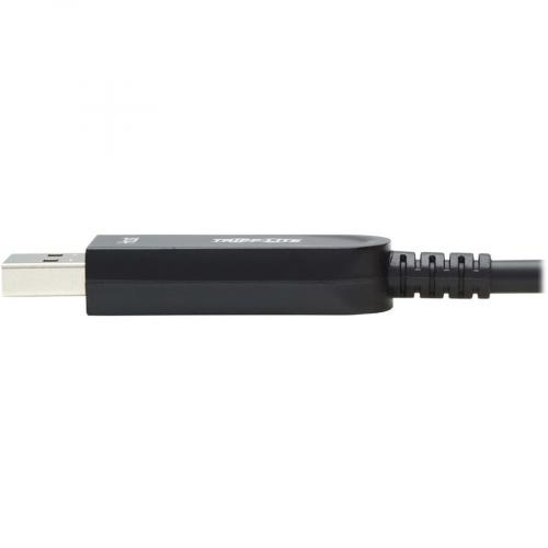 Tripp Lite USB A To USB C AOC Cable (M/M)   USB 3.2 Gen 2 Plenum Rated Fiber Active Optical   Data Only, Black, 30 M Alternate-Image5/500