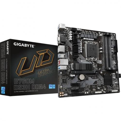 Gigabyte Ultra Durable B760M DS3H DDR4 Gaming Desktop Motherboard   Intel B760 Chipset   Socket LGA 1700   Micro ATX Alternate-Image5/500
