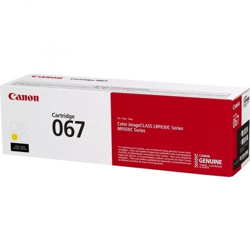 Canon 067 Yellow Toner Cartridge, Compatible To MF656Cdw, MF654Cdw, MF653Cdw, LBP633Cdw And LBP632Cdw Printers Alternate-Image5/500