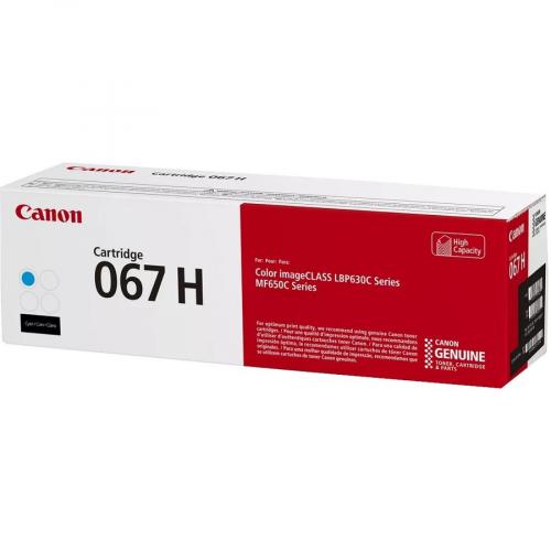 Canon 067 Cyan Toner Cartridge, High Capacity, Compatible To MF656Cdw, MF654Cdw, MF653Cdw, LBP633Cdw And LBP632Cdw Printers Alternate-Image5/500