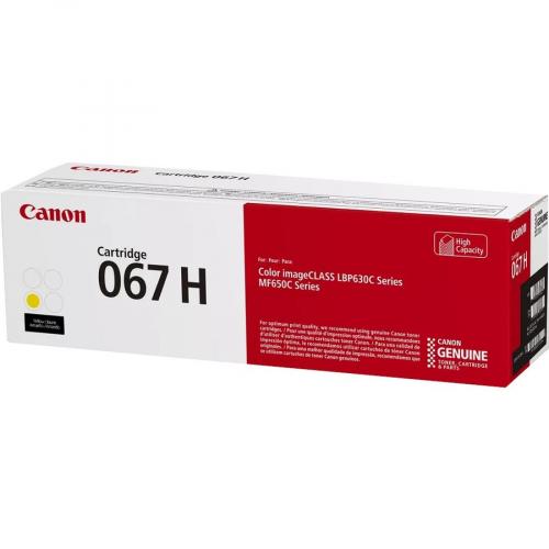 Canon 067 Yellow Toner Cartridge, High Capacity, Compatible To MF656Cdw, MF654Cdw, MF653Cdw, LBP633 Cdw And LBP632Cdw Printers Alternate-Image5/500