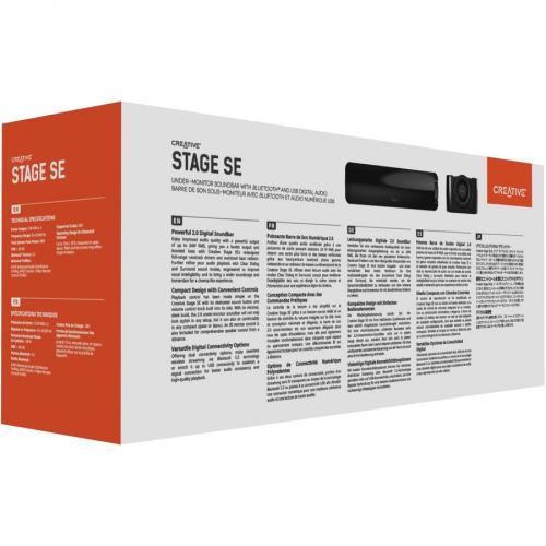 Stage Bar Sound - SE 2.0 Bluetooth Black Speaker Creative