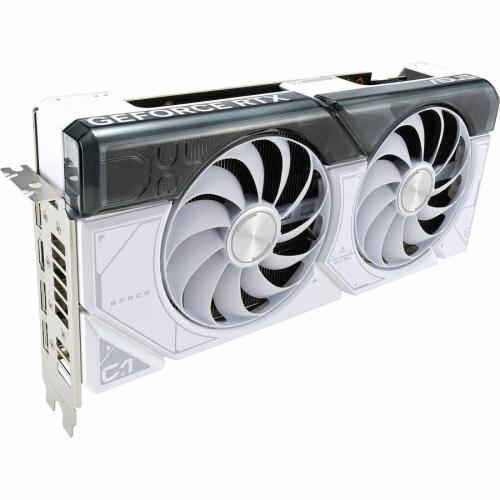 Asus Dual GeForce RTX 4070 White OC Edition 12GB Graphics Card White   3rd Generation RT Cores   4th Generation Tensor Cores   Powered By NVIDIA DLSS3   OC Mode: 2505 MHz / Default Mode: 2475 MHz   2.55 Slot Design   Dual Ball Fan Bearings Alternate-Image5/500