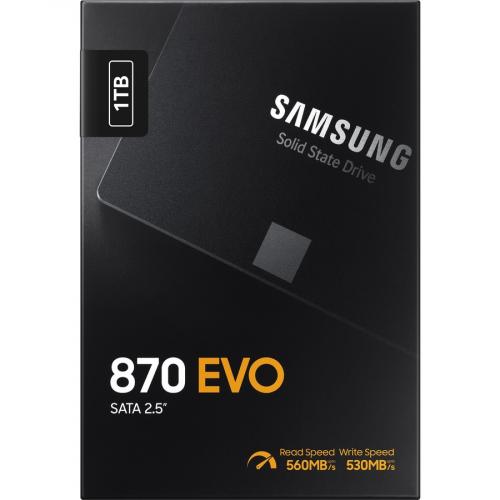 Samsung IMSourcing 870 EVO MZ 77E1T0BW 1 TB Solid State Drive   2.5" Internal   SATA (SATA/600)   Black Alternate-Image5/500