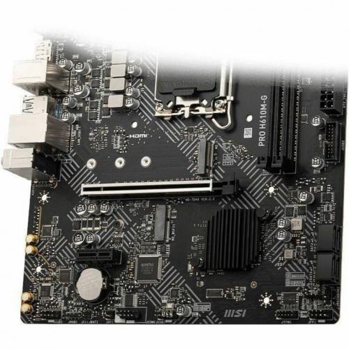 MSI PRO H610M G Desktop Motherboard   Intel H610 Chipset   Socket LGA 1700   Micro ATX Alternate-Image5/500