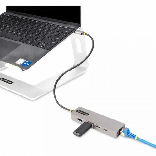 StarTech.com 3 Port USB C Hub With 2.5 Gb Ethernet And 100W PD Passthrough   USB C To 2x USB A/1x USB C, USB 3.2 10Gbps Type C Adapter Hub Alternate-Image5/500