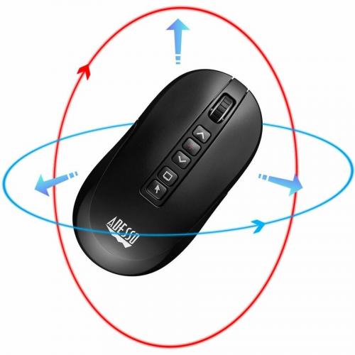 Adesso Air Mouse Wireless Desktop Presenter Mouse With Laser Pointer Alternate-Image5/500