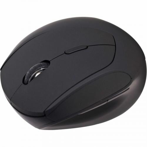 V7 MW500BT Dual Mode Bluetooth 2.4Ghz Vertical Ergonomic Mouse   Black   Right Hand   Wireless Connectivity   USB Interface   1600 Dpi   Scroll Wheel   6 Button(s)   Windows   MacOS   ChromeOS   Battery Included   Comfort   Soft Touch   Non Slip Grip Alternate-Image5/500