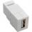 Tripp Lite By Eaton USB 2.0 All In One Keystone/Panel Mount Coupler (F/F), White Alternate-Image6/500
