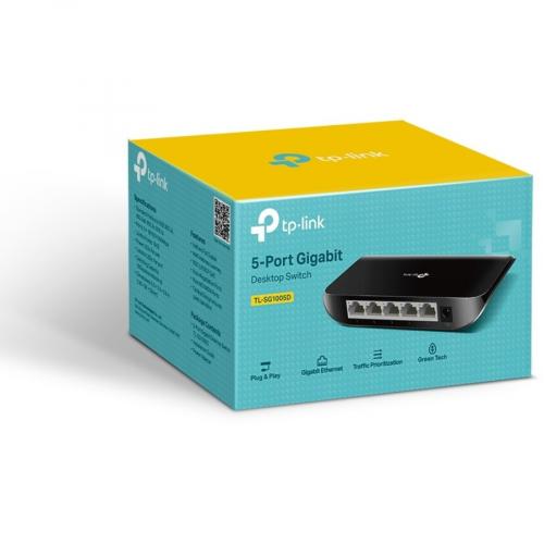 TP LINK TL SG1005D   5 Port Gigabit Ethernet Network Switch Alternate-Image6/500