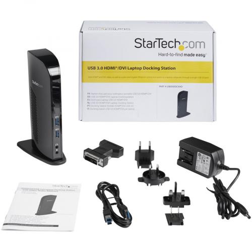 StarTech.com USB 3.0 Docking Station   Compatible With Windows / MacOS   Supports Dual Displays   HDMI And DVI   DVI To VGA Adapter Included   USB3SDOCKHD Alternate-Image6/500