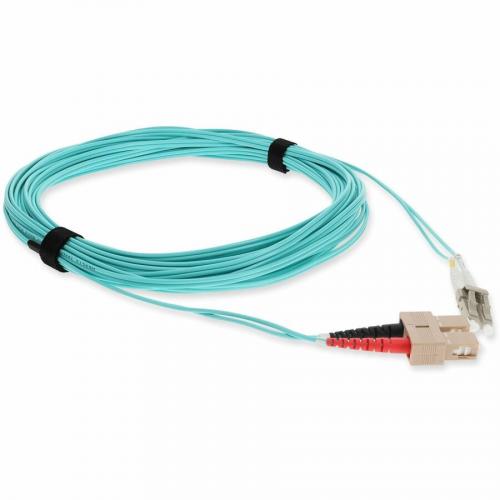 AddOn 3m LC (Male) To SC (Male) Aqua OM3 Duplex Fiber OFNR (Riser Rated) Patch Cable Alternate-Image6/500