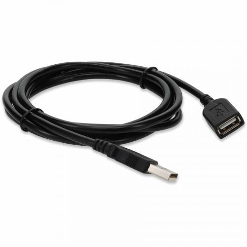 AddOn 6ft USB 2.0 (A) Male To Female Black Cable Alternate-Image6/500