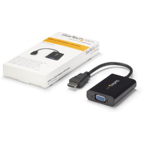 StarTech.com HDMI To VGA Video Adapter Converter With Audio For Desktop PC / Laptop / Ultrabook   1920x1200 Alternate-Image6/500