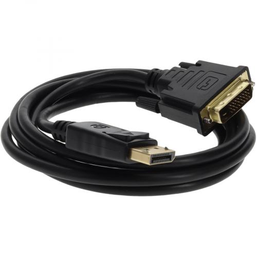 10ft DisplayPort 1.2 Male To DVI D Dual Link (24+1 Pin) Male Black Cable Which Requires DP++ For Resolution Up To 2560x1600 (WQXGA) Alternate-Image6/500