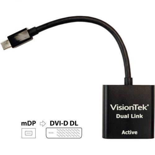 VisionTek Mini DisplayPort To DVI D Dual Link Adapter (M/F) Alternate-Image6/500