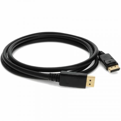 5PK 6ft DisplayPort 1.2 Male To DisplayPort 1.2 Male Black Cables For Resolution Up To 3840x2160 (4K UHD) Alternate Image6/500