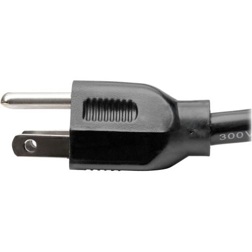 Eaton Tripp Lite Series Power Extension Cord, NEMA 5 15P To NEMA 5 15R   Heavy Duty, 15A, 120V, 14 AWG, 3 Ft. (0.91 M), Black Alternate-Image6/500