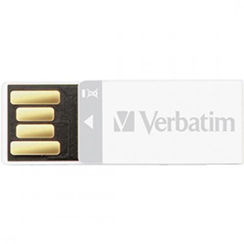 Verbatim 8GB Clip It USB Flash Drive   3pk   Black, White, Red Alternate-Image6/500