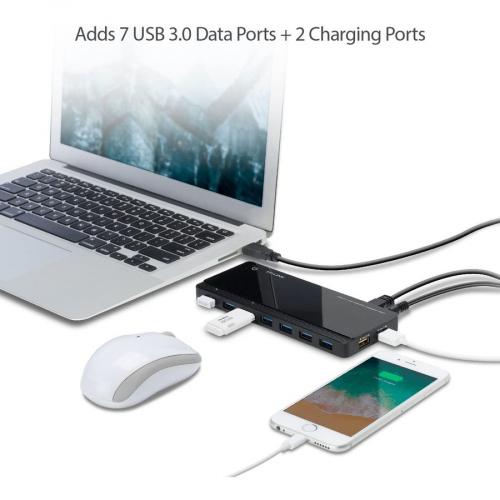 TP Link UH720   Powered USB Hub 3.0 With 7 USB 3.0 Data Ports And 2 Smart Charging USB Ports Alternate-Image6/500