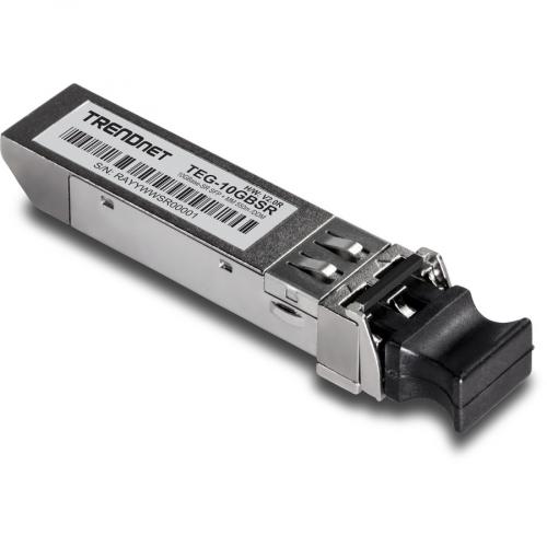 TRENDnet 10GBASE SR SFP+ Multi Mode LC Module, TEG 10GBSR, Supports Distances Up To 300m (984 Feet), Hot Pluggable Fiber SFP+ Transceiver, 850nm Wavelength, Lifetime Protection, Silver Alternate-Image6/500