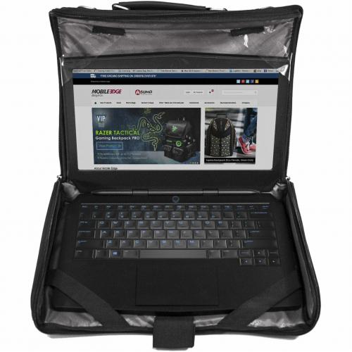 Mobile Edge Express Carrying Case (Briefcase) For 16" Notebook, Chromebook   Black Alternate-Image6/500