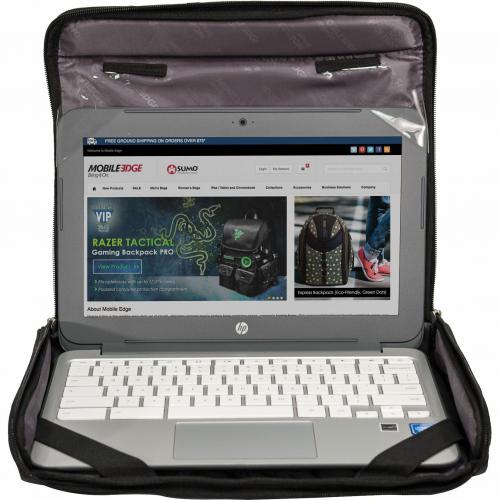 Mobile Edge Express Carrying Case (Briefcase) For 14.1" Notebook, Chromebook   Black Alternate-Image6/500