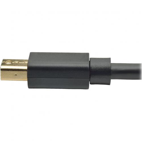 Eaton Tripp Lite Series Mini DisplayPort To DisplayPort Adapter Cable, 4K (M/M), DP Latching Connector, Black, 10 Ft. (3.1 M) Alternate-Image6/500