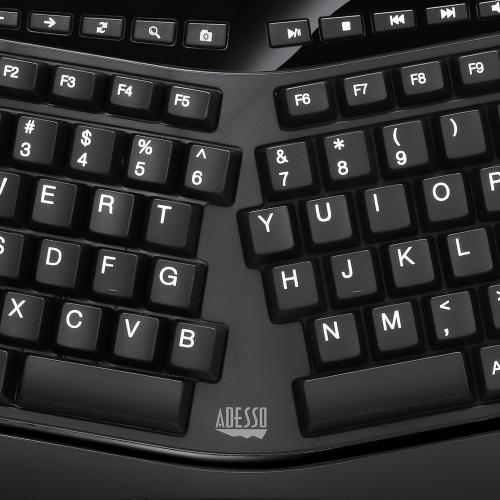 Adesso Tru Form Ergonomic Touchpad Keyboard Alternate-Image6/500