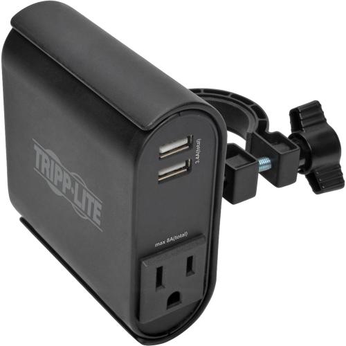 Tripp Lite By Eaton AC/USB Charging Clip For Display Mounts W/ 2 USB Ports & 2 5 15R Alternate-Image6/500