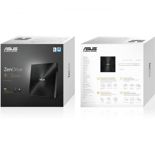 Asus ZenDrive SDRW 08U9M U DVD Writer   External   Black Alternate-Image6/500