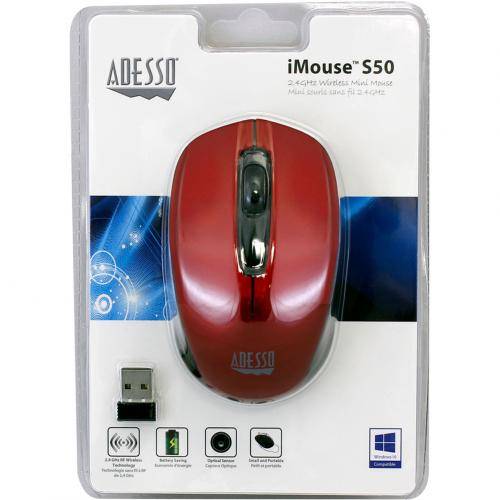 Adesso IMouse S50R   2.4GHz Wireless Mini Mouse Alternate-Image6/500