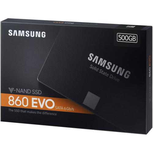 Samsung 860 EVO MZ 76E500E 500 GB Solid State Drive   2.5" Internal   SATA (SATA/600) Alternate-Image6/500