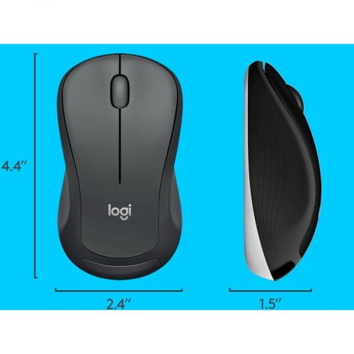 Logitech MK540 Advanced Wireless Keyboard And Mouse Combo For Windows, 2.4 GHz Unifying USB Receiver, Multimedia Hotkeys, 3 Year Battery Life, For PC, Laptop Alternate-Image6/500