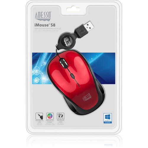 Adesso IMouse S8R   USB Illuminated Retractable Mini Mouse Alternate-Image6/500
