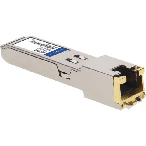 AddOn HP J8177D Compatible TAA Compliant 10/100/1000Base TX SFP Transceiver (Copper, 100m, RJ 45) Alternate-Image6/500