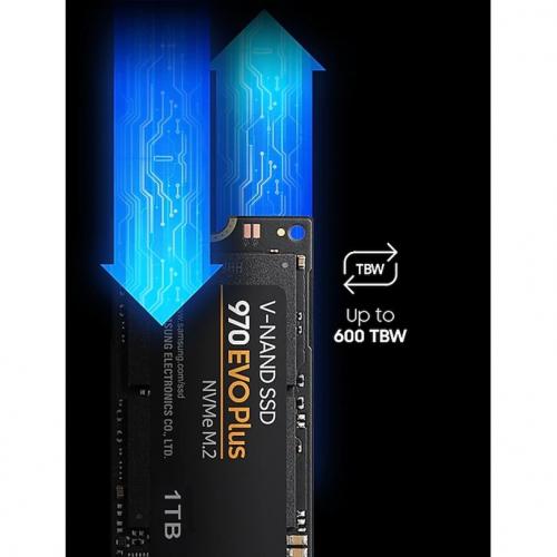 Samsung 970 EVO Plus 1TB Solid State Drive     PCI Express Interface   M.2 2280 Form Factor   53% Faster Read & Write Speeds Than 970 EVO   Powered By Latest V NAND Technology   3.3 VDC Supported Voltage Alternate-Image6/500