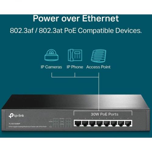 Switch 8-Port - TP-Link Gigabit PoE TL-SG1008MP