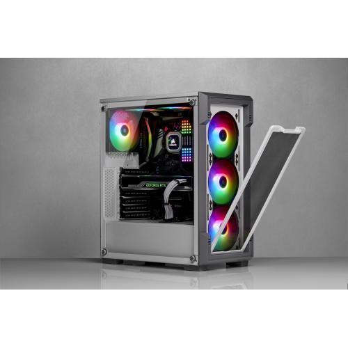 Corsair ICUE 220T RGB Airflow Tempered Glass Mid Tower Smart Case   White Alternate-Image6/500